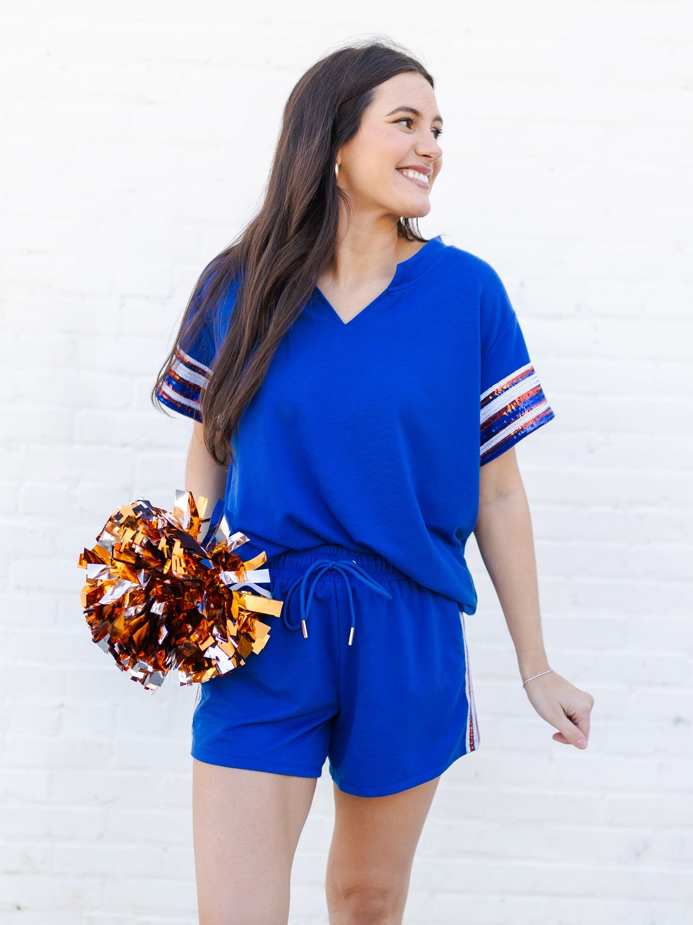 Lauren Shorts | Blue + Orange