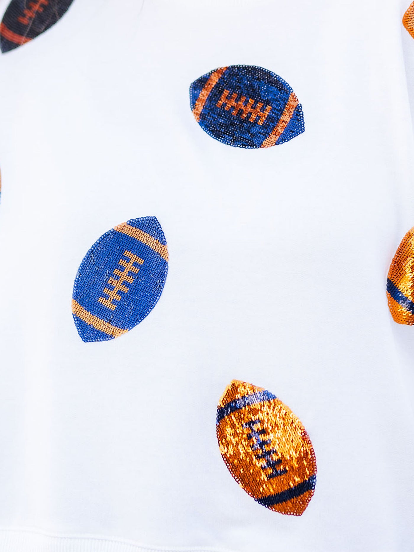 Millie Sweatshirt | Footballs Navy + Orange