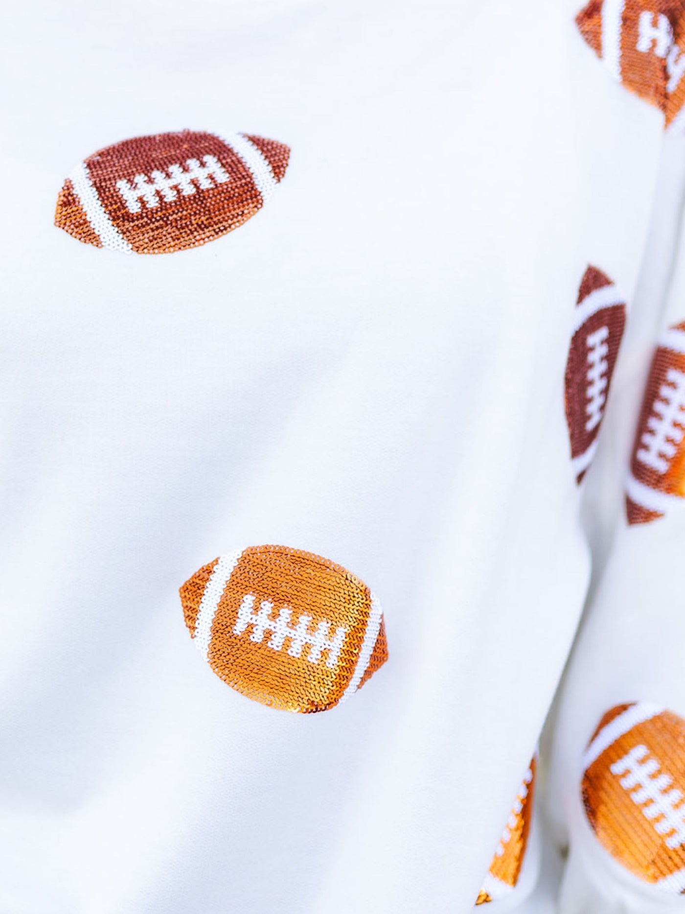 Millie Sweatshirt | Footballs Orange + White