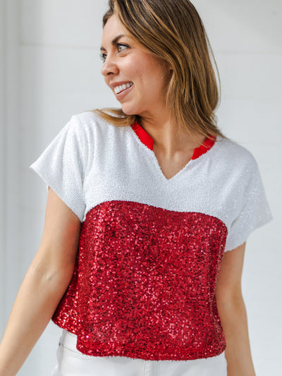 Diane Top | Crimson + White