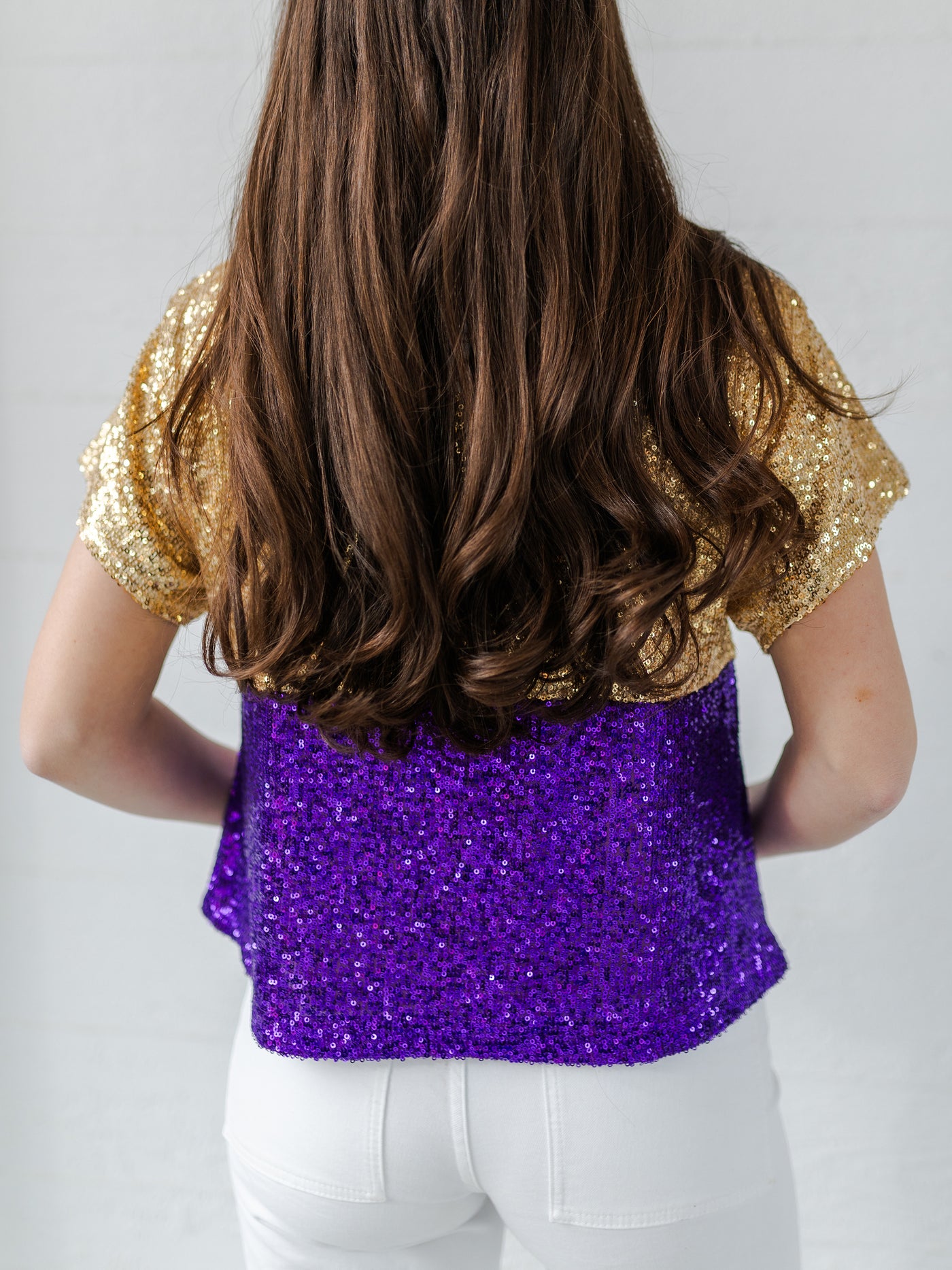 Diane Top | Purple + Gold