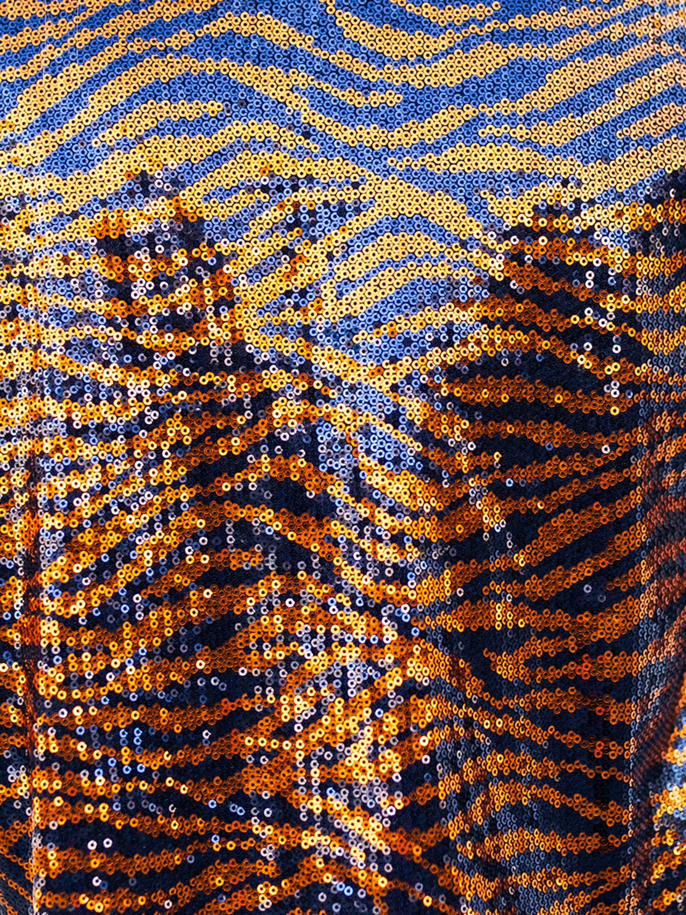 Diane Top | Tiger Stripe Navy + Orange