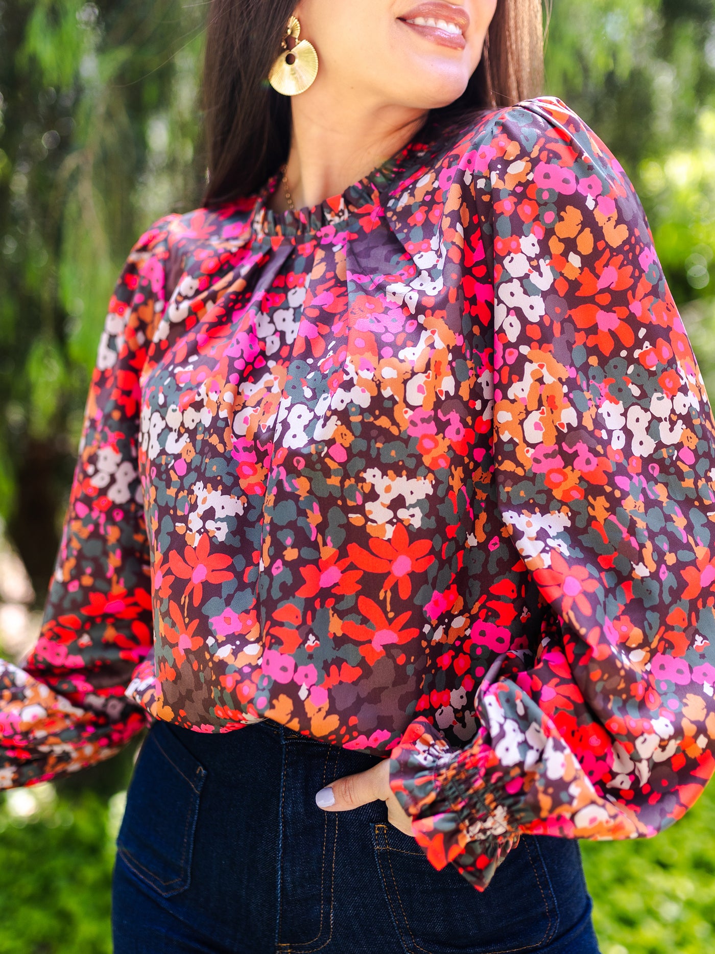 FINAL SALE - Quinn Top | Secret Garden Olive