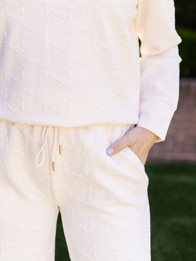 Lula Pants | Ivory Bows