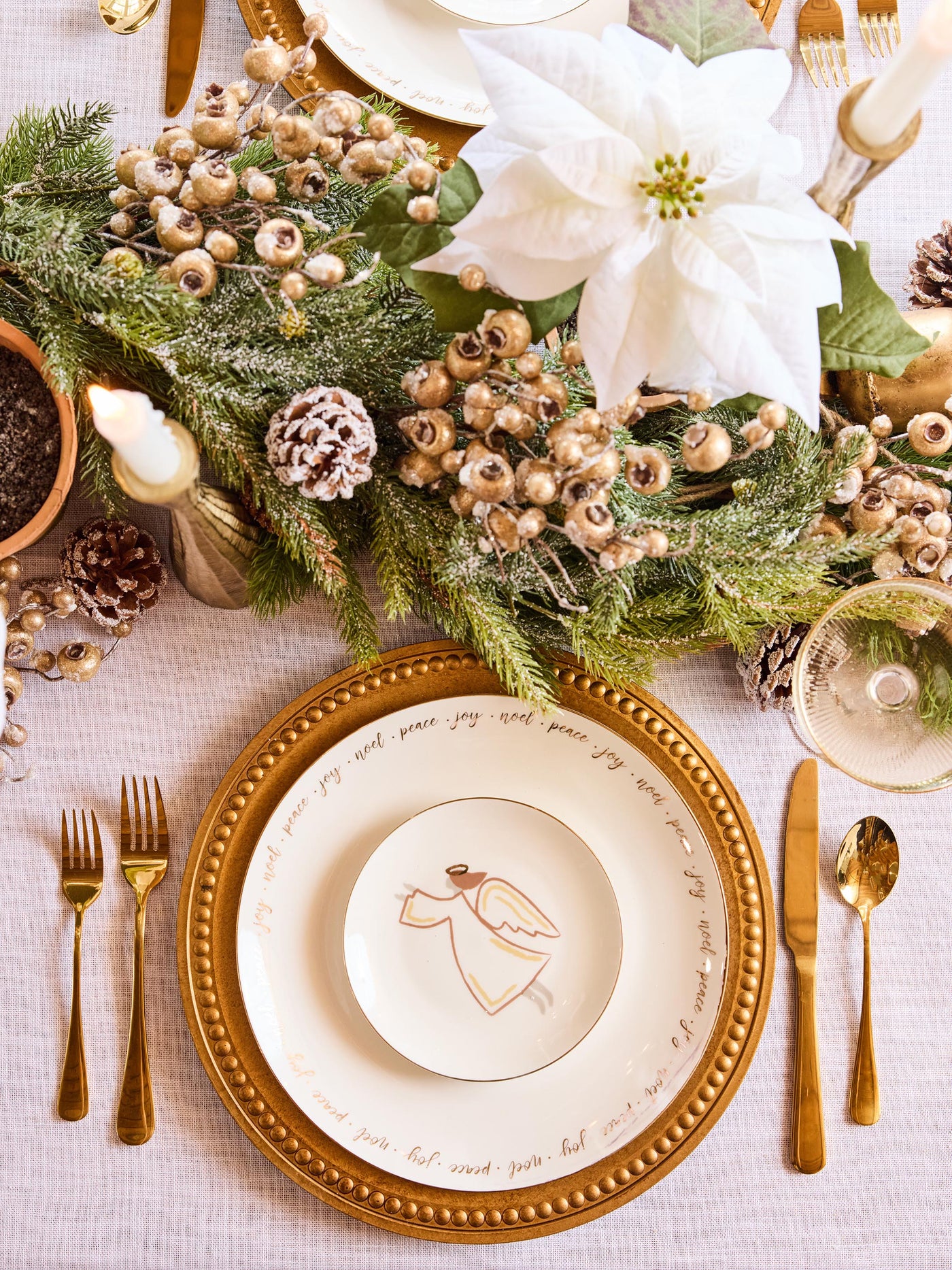 Dinner Plates | Peace Joy Noel - Set of 6