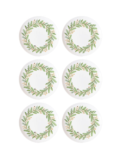 Dinner Plates | Wreath - Set of 6