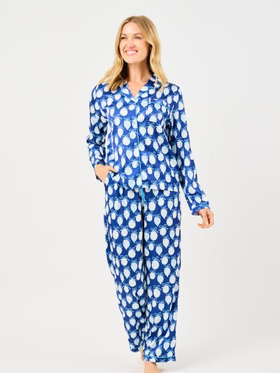 Women's Satin Charlotte Pants Set | 'Twas the Night