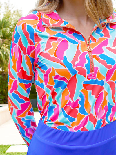 Saratoga Half-Zip | Cool Waters Blue