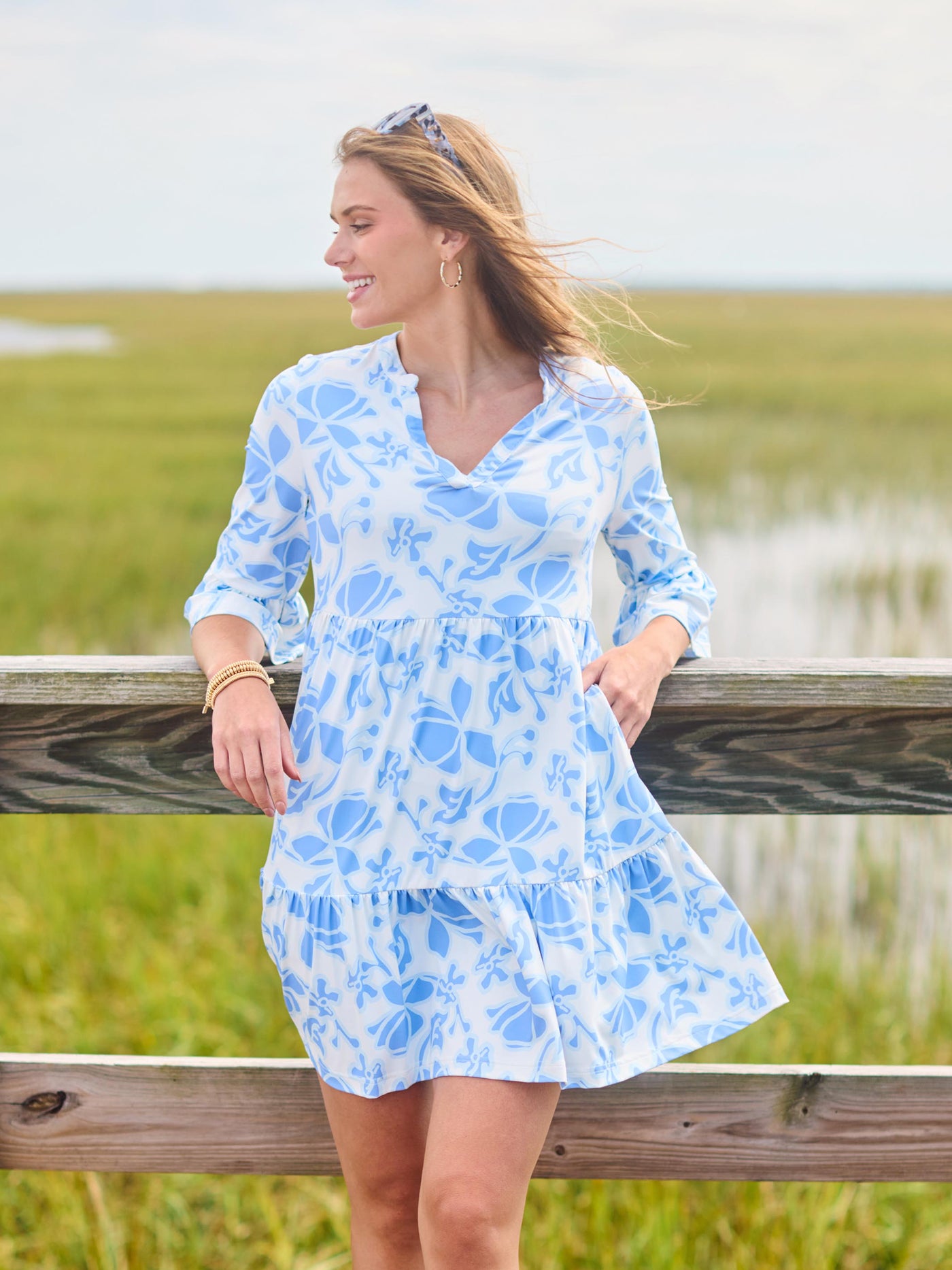Laguna Dress | Blossom Breeze Blue