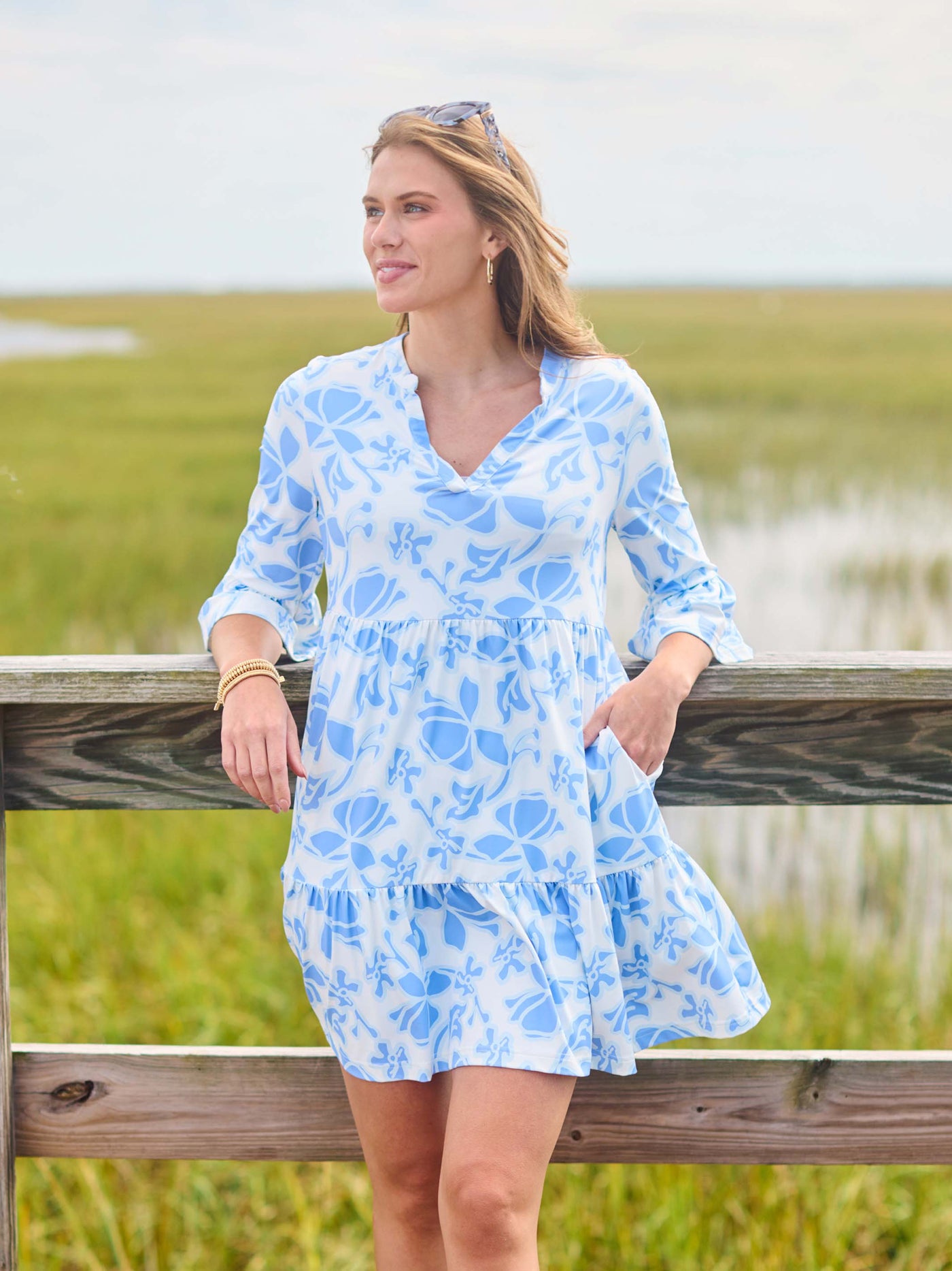 Laguna Dress | Blossom Breeze Blue