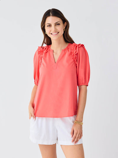 FINAL SALE - Skylar Top | Coral