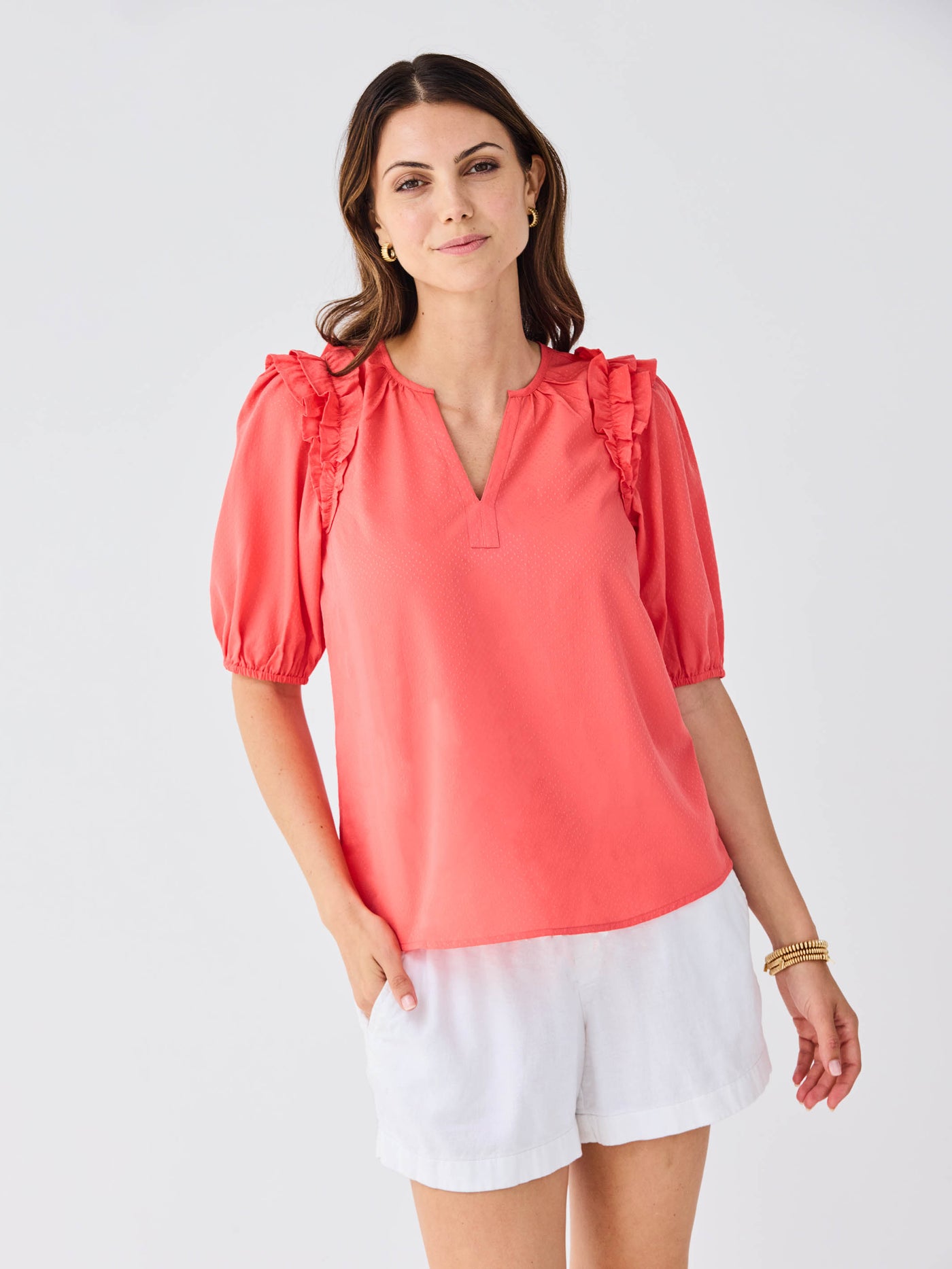 FINAL SALE - Skylar Top | Coral