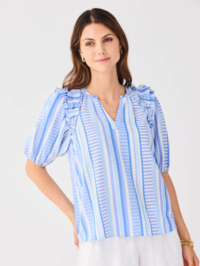 Skylar Top | Simply Striped Blue