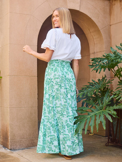 Vivian Skirt | Island Oasis Green