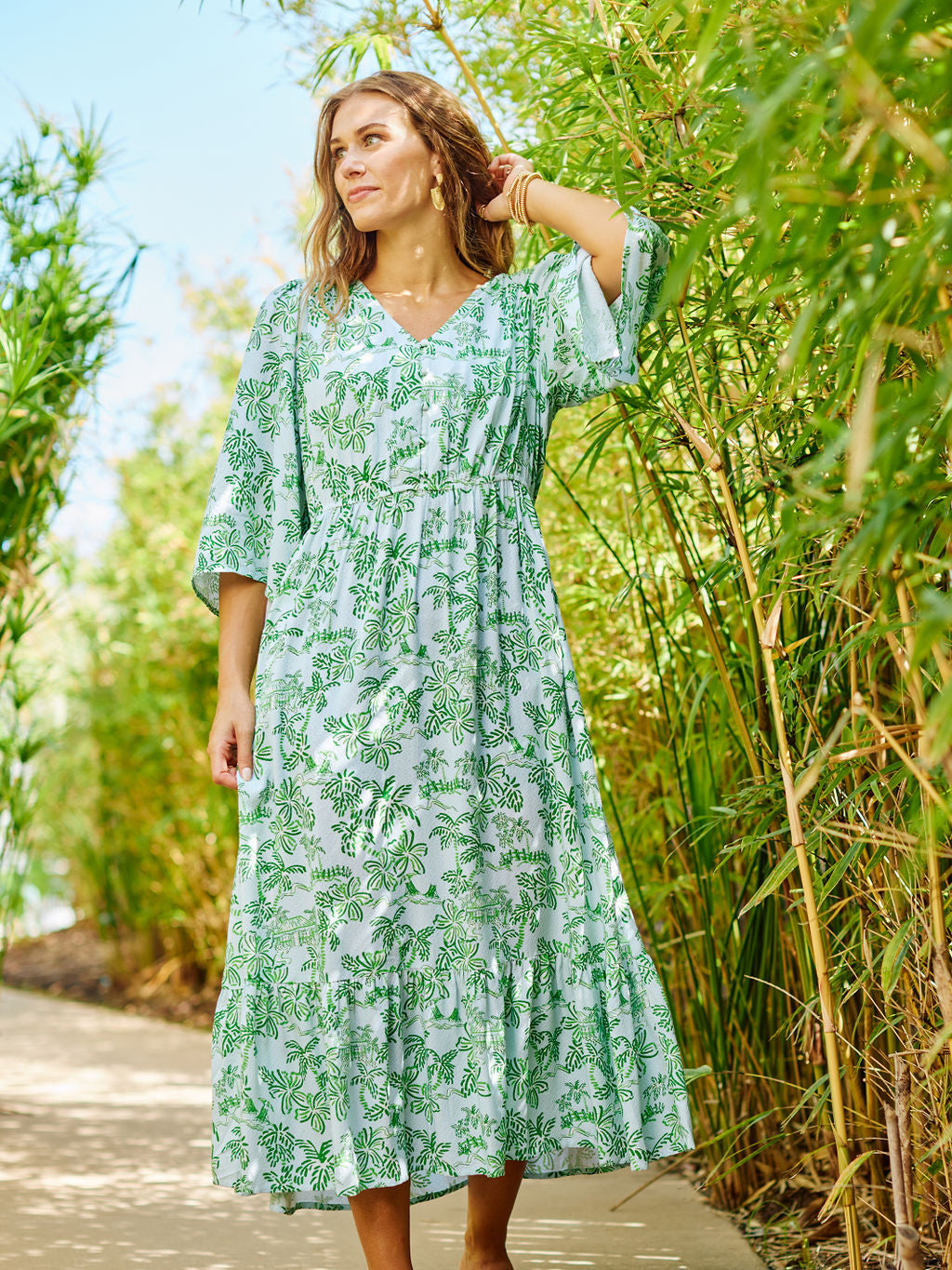 Melissa Dress | Island Oasis Green