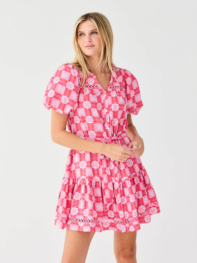 Addison Dress | Quilted Charm Red