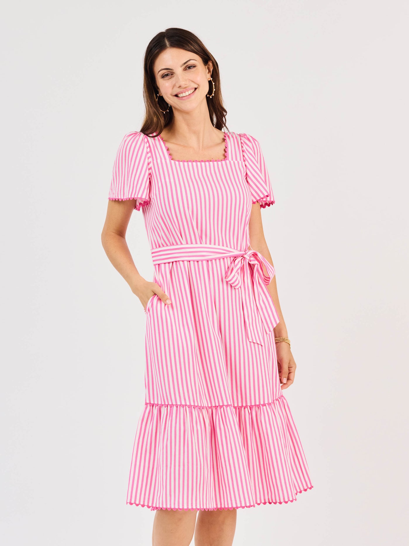 FINAL SALE - Emery Dress | Lined Up Pink