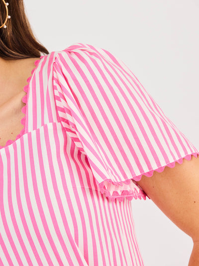 FINAL SALE - Emery Dress | Lined Up Pink