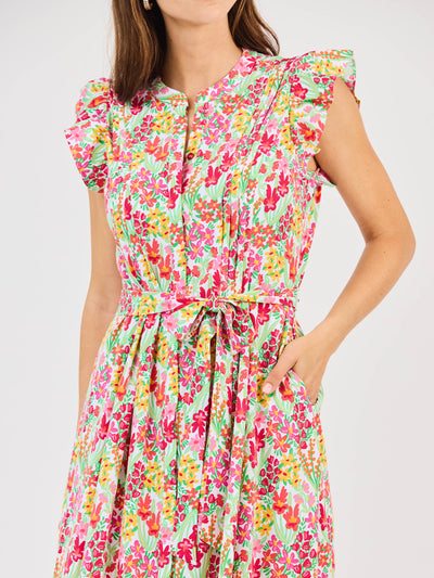 Jenn Dress | Happy Blooms Coral
