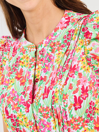 Jenn Dress | Happy Blooms Coral