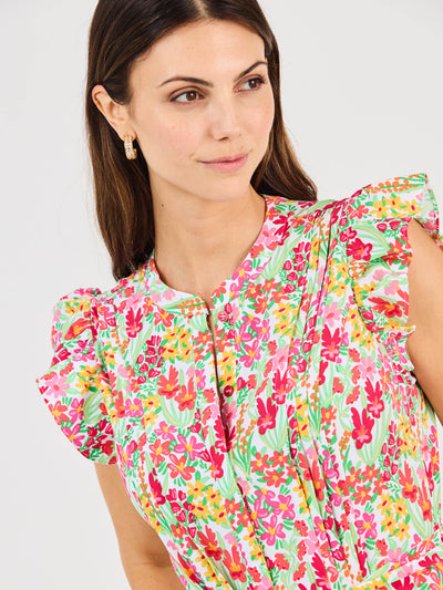Jenn Dress | Happy Blooms Coral