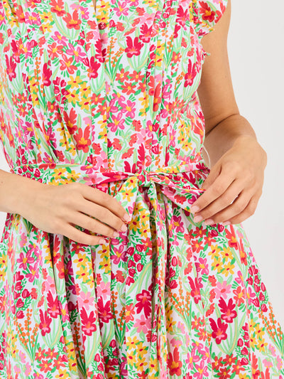 Jenn Dress | Happy Blooms Coral