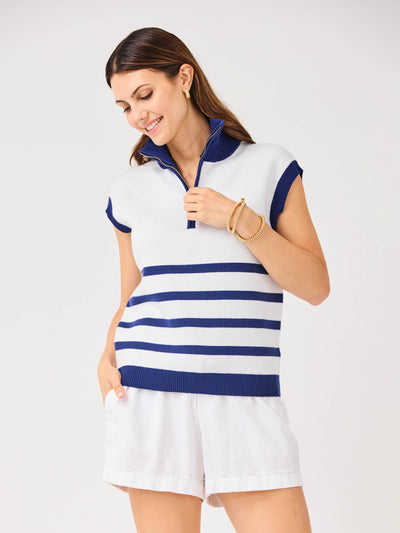 Celia Sweater | White Stripe