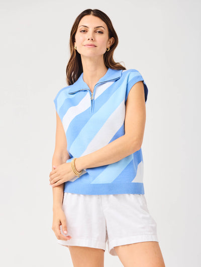 FINAL SALE - Celia Sweater | Blue Stripe