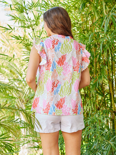 Kira Top | Coral Cove White