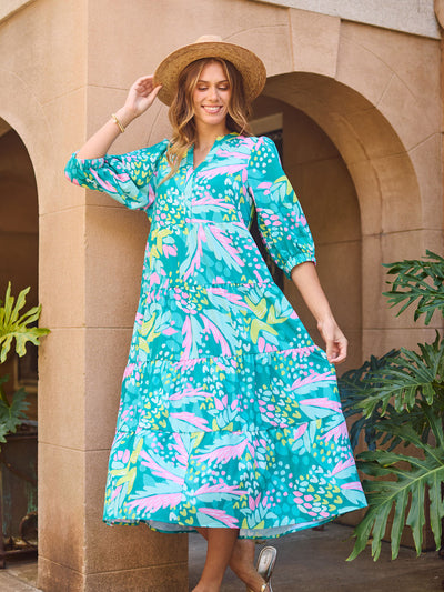 Cameron Dress | Aloha Green