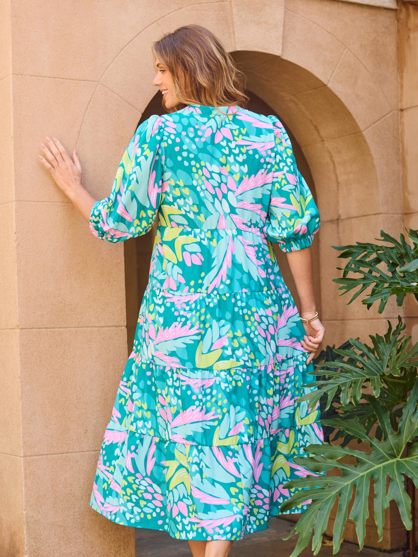 Cameron Dress | Aloha Green