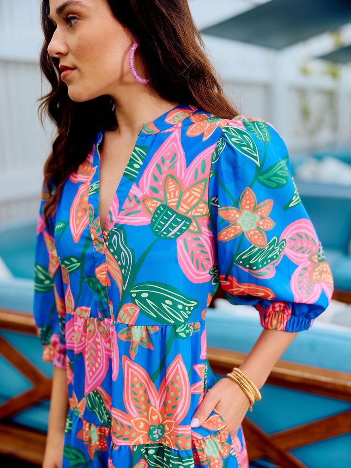 Cameron Dress | Island Dreams Blue – Mary Square