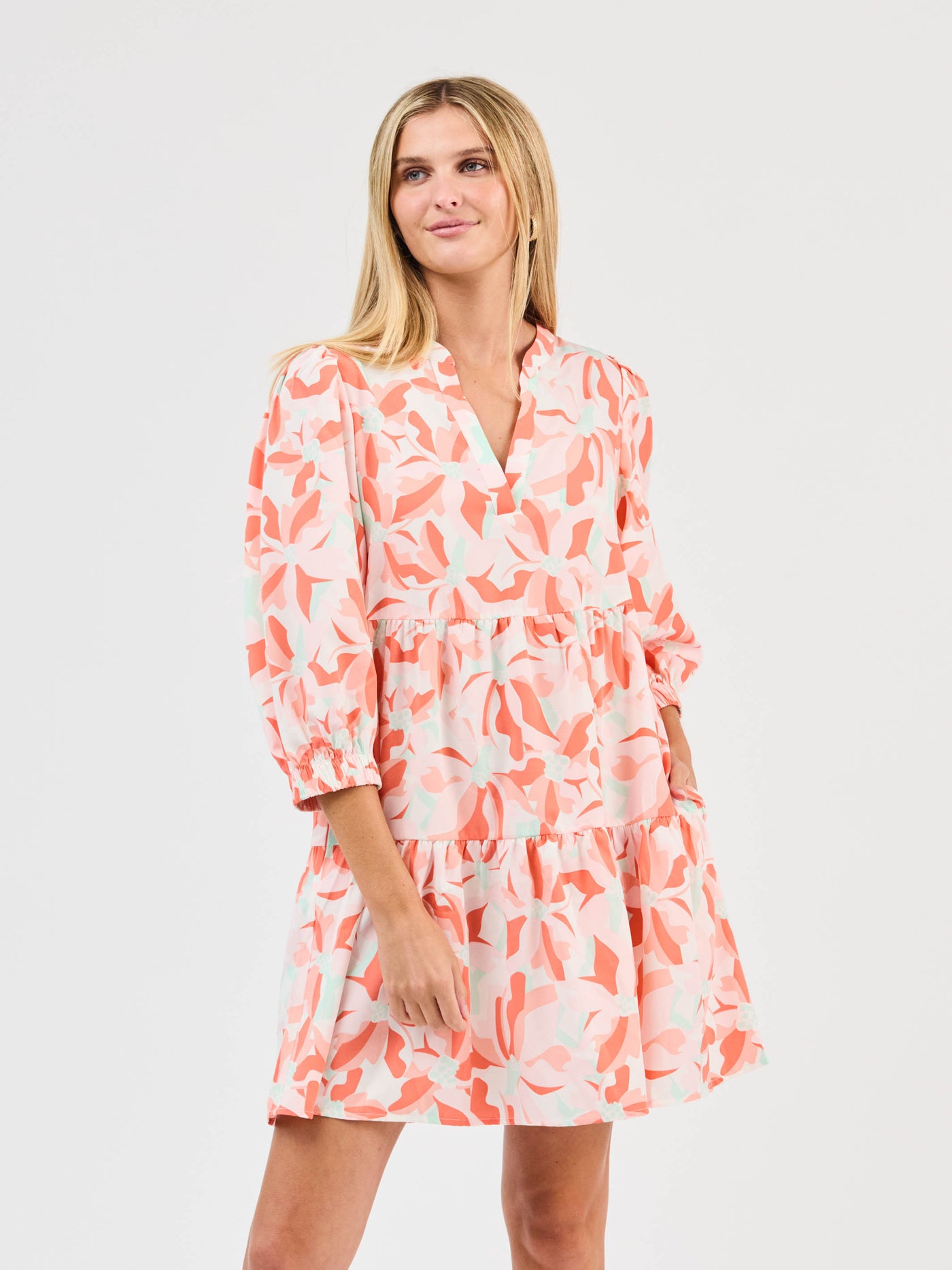 FINAL SALE - Cooper Dress | Botanical Bliss White