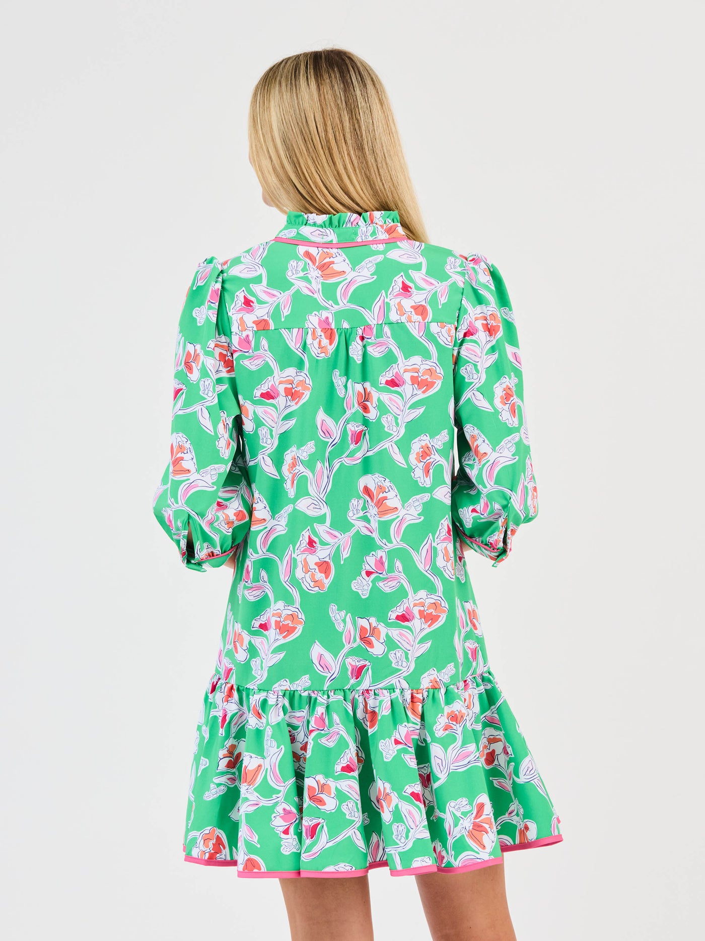 Naomi Dress | Pretty Petals Green