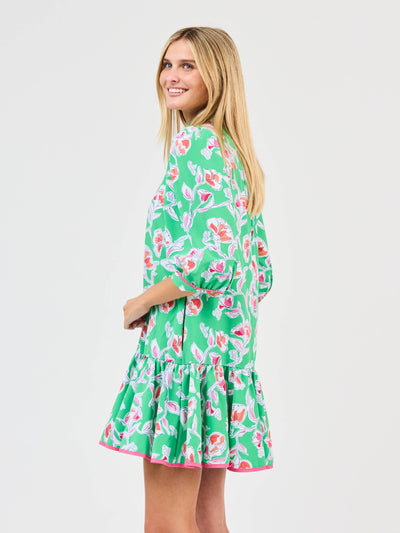 Naomi Dress | Pretty Petals Green
