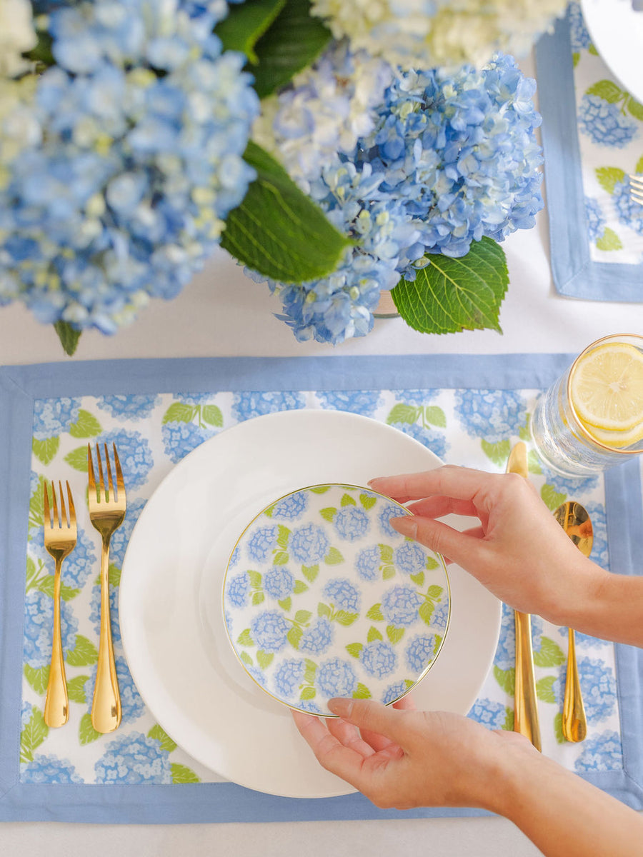 Appetizer Plates | Hydrangea - Set of 4 – Mary Square