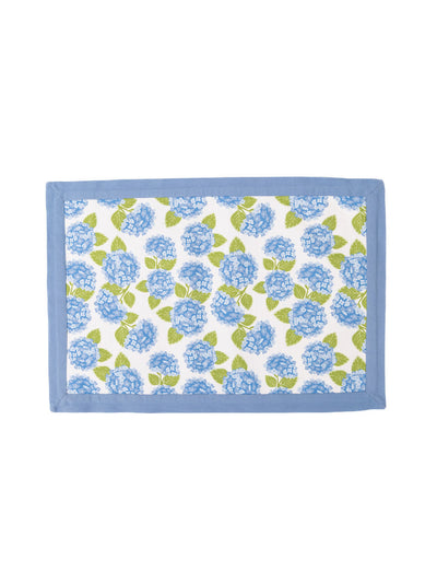 Reversible Placemats | Hydrangea Stripes - Set of 4