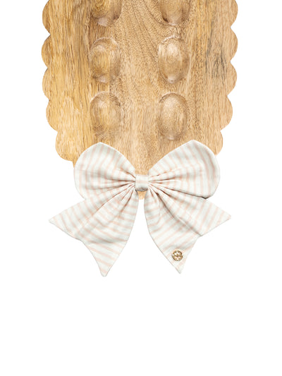 Fabric Bow | Pink Stripe