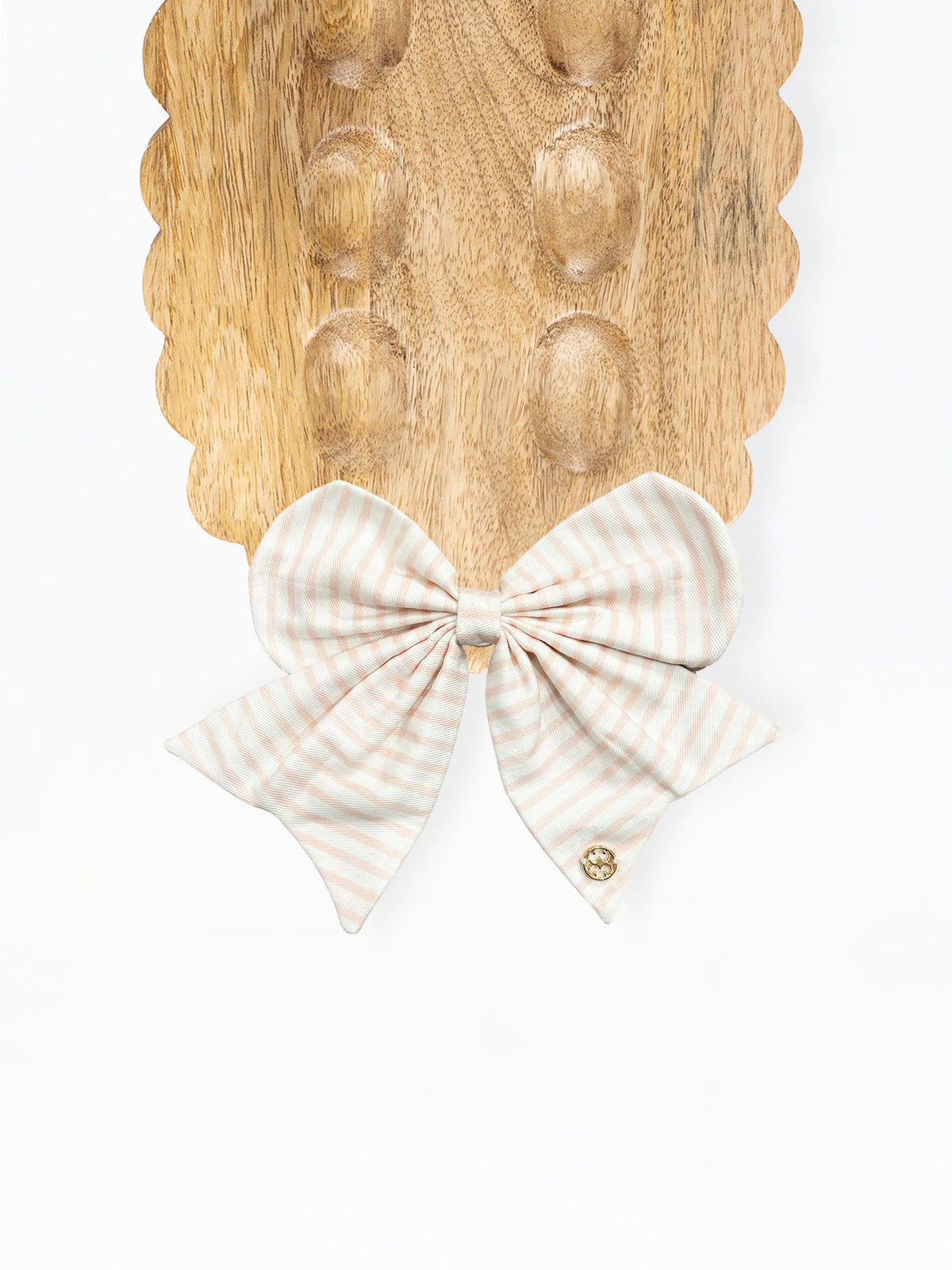 Fabric Bow | Pink Stripe