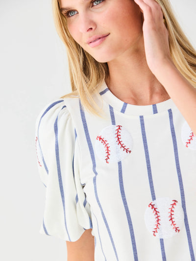 Tina Top | Sequin Baseball