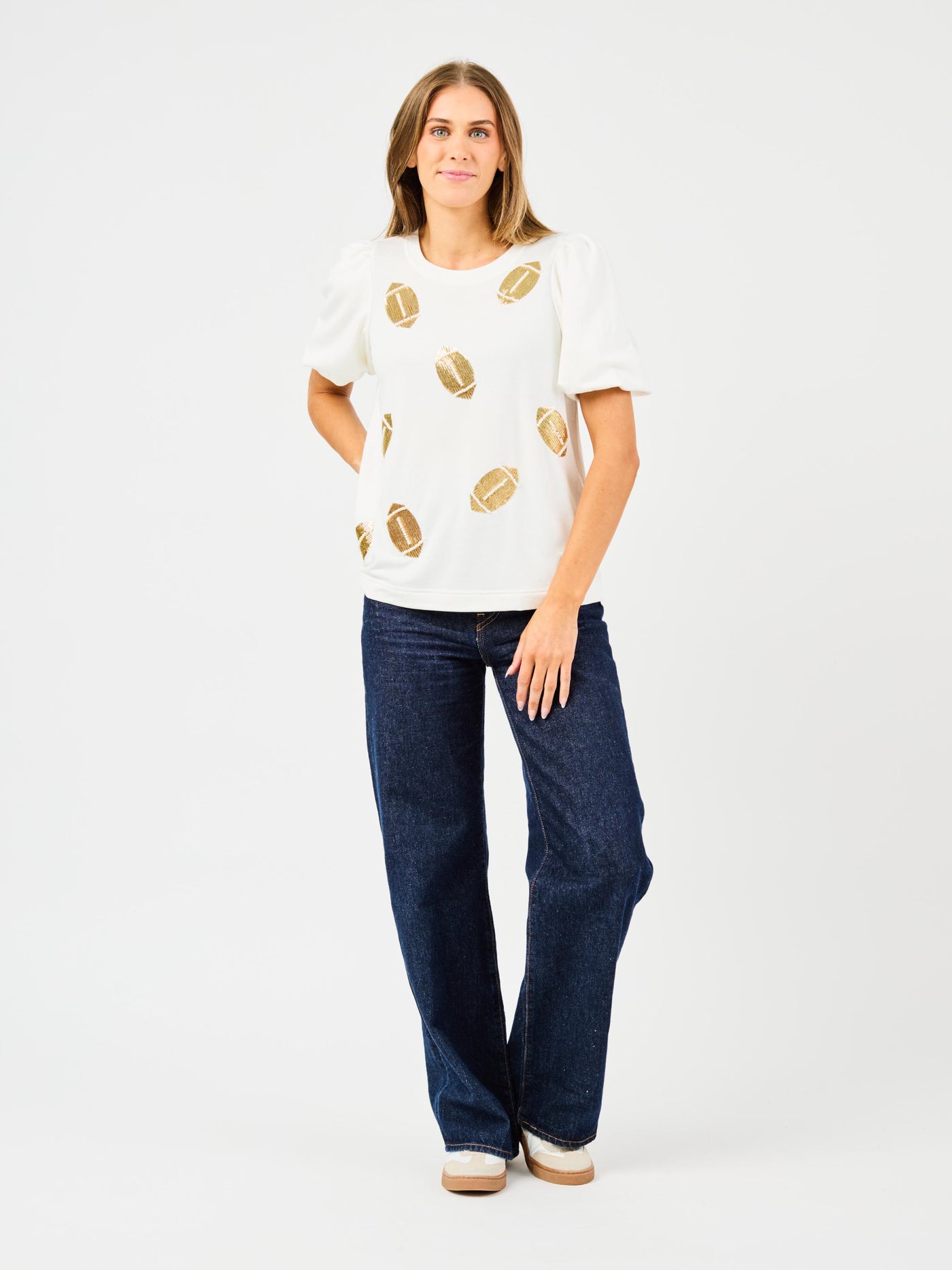 Tina Top | Sequin Footballs