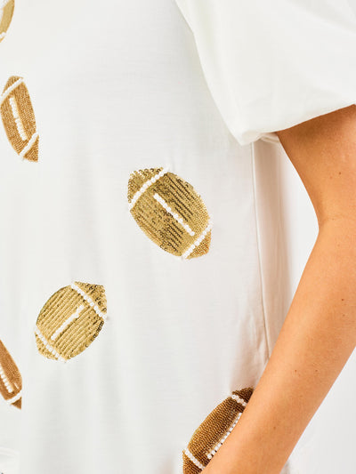 Tina Top | Sequin Footballs