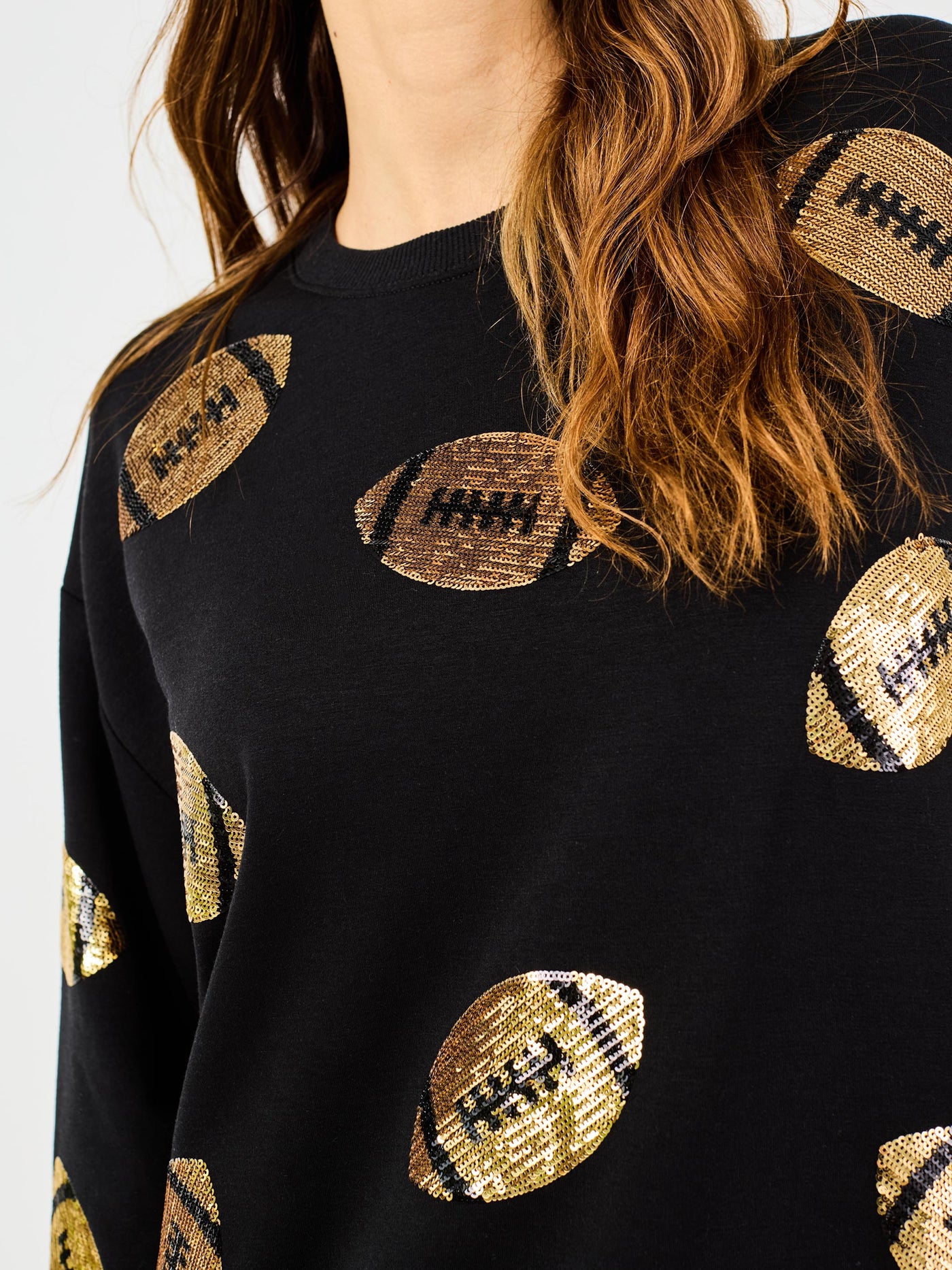 Sarah Sweatshirt | Black + Gold