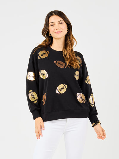 Sarah Sweatshirt | Black + Gold