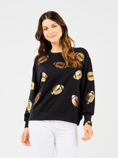 Sarah Sweatshirt | Black + Gold