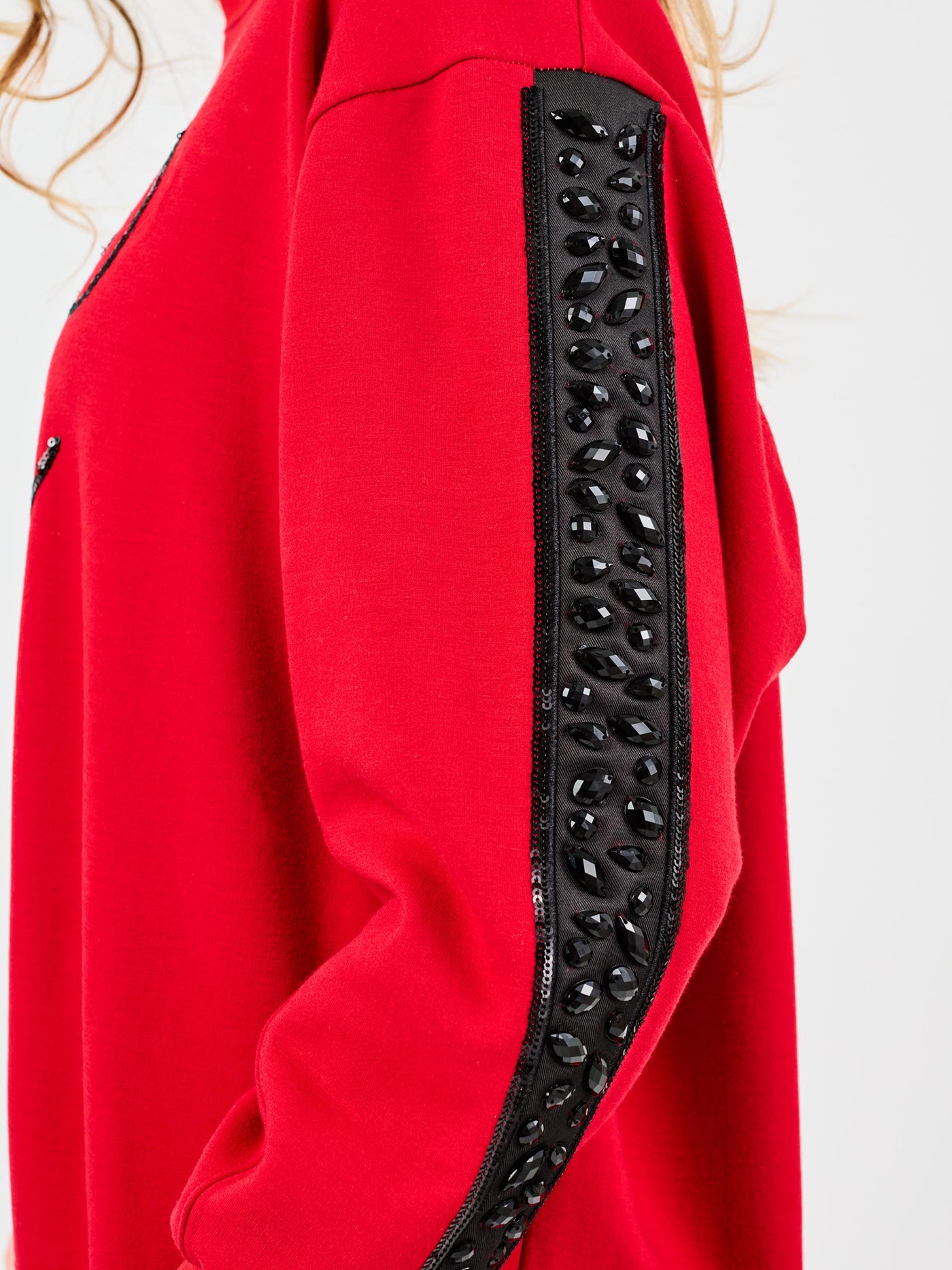 Sarah Sweatshirt | Gameday Red + Black