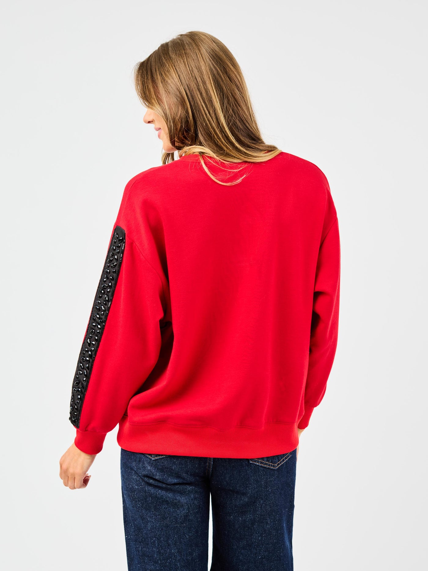 Sarah Sweatshirt | Gameday Red + Black