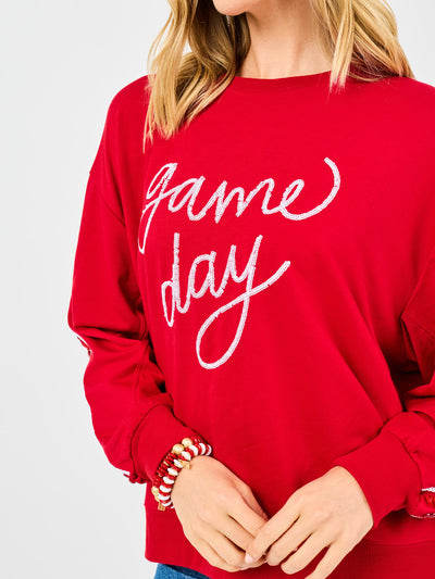 Sarah Sweatshirt | Gameday Crimson + White