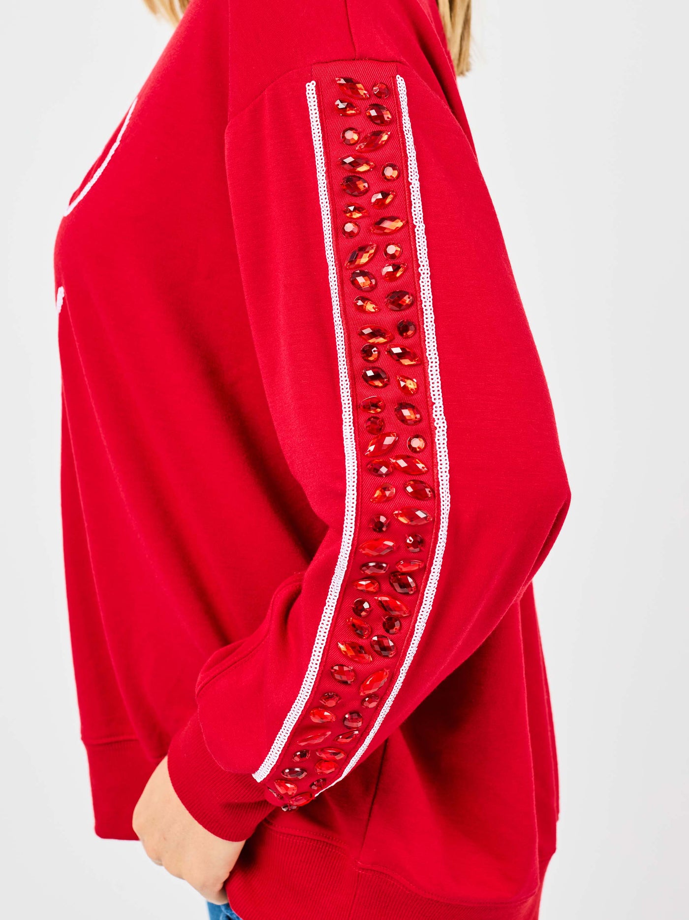 Sarah Sweatshirt | Gameday Crimson + White