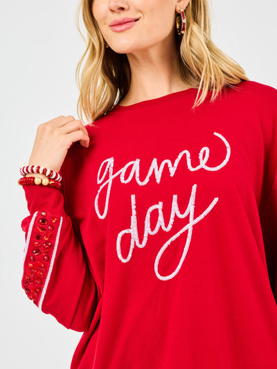 Sarah Sweatshirt | Gameday Crimson + White